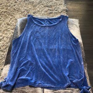 Soft and sexy blue tank
